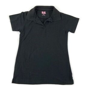 K12 Gear Juniors Polo Shirt Short Sleeve Black XS